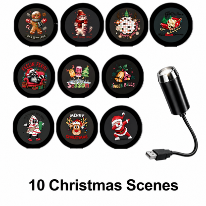 HD Christmas Projector – 6 or 10 Festive Scenes