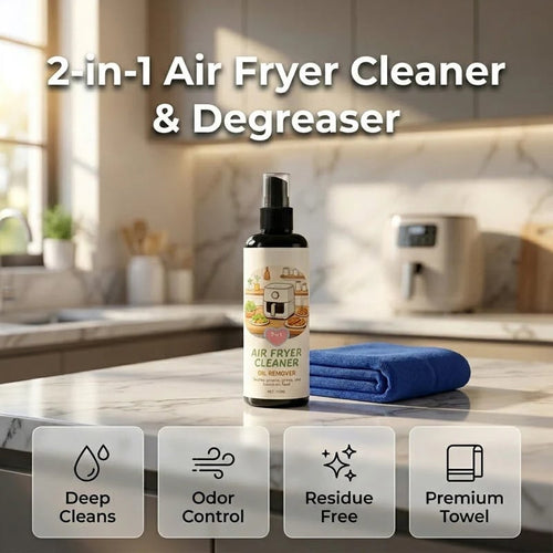 🔥✨2-in-1 Air Fryer Cleaner and Degreaser Spray