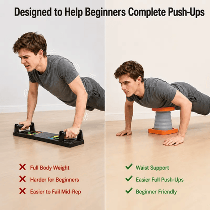 💪 SPRING‑LOADED PUSH‑UP BOOST TRAINER | HOME GYM FOR BEGINNERS