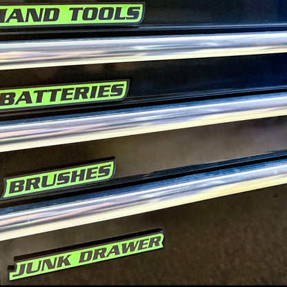 🌟12 Pack of  Magnetic Toolbox Labels🔩