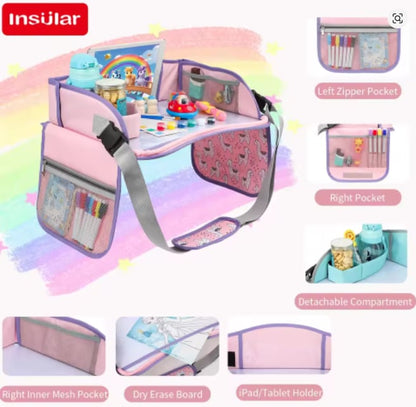 Children's portable travel car drawing board can be wiped