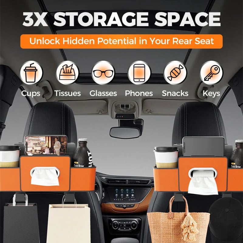 🎉 🚗 Car Seat Back Storage Bag – Waterproof, Multi-Pocket Design & Universal Fit ✨