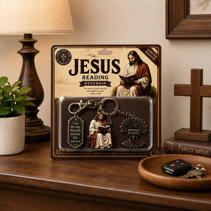 🎉Jesus Reading Keychain