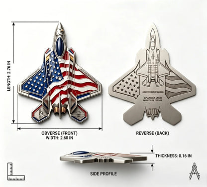 ✈️35th Anniversary Fighter Collector's Medallion - Limited Edition Metal Art🔥