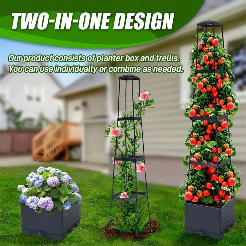 🥳2026 HOT SALE🥳💞50K+ SOLD!✨ 💝Garden Raised Bed Planter Boxes with Trellis