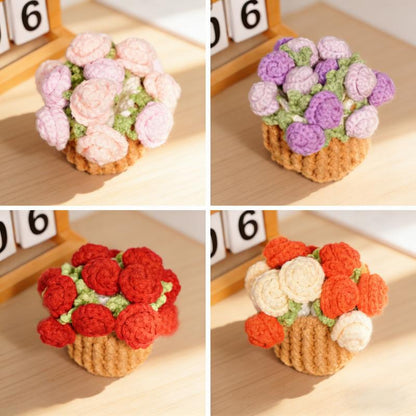 ✨Handmade Crochet Flower Bouquet Coaster