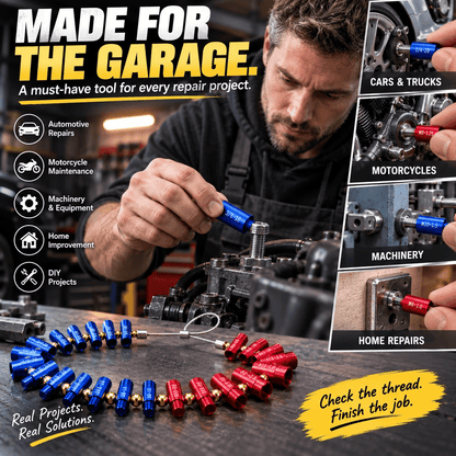 🔩 Stop Guessing Sizes With This Metric And SAE Thread Gauge