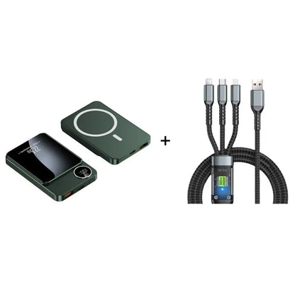 🔋✨Professional Magnetic Charger for Travelers & Professionals 🧲| 22.5W Wired & 15W Wireless | 10,000 mAh | Fast Delivery💥