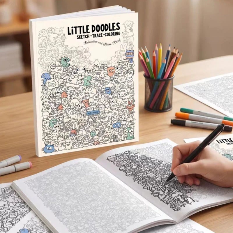 🎨 Creative Doodle Art Coloring Book
