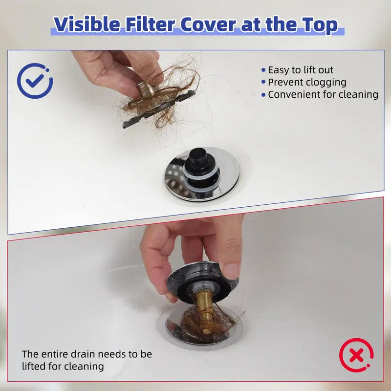 🔥3-in-1 Pop-up Sink Stopper🚿