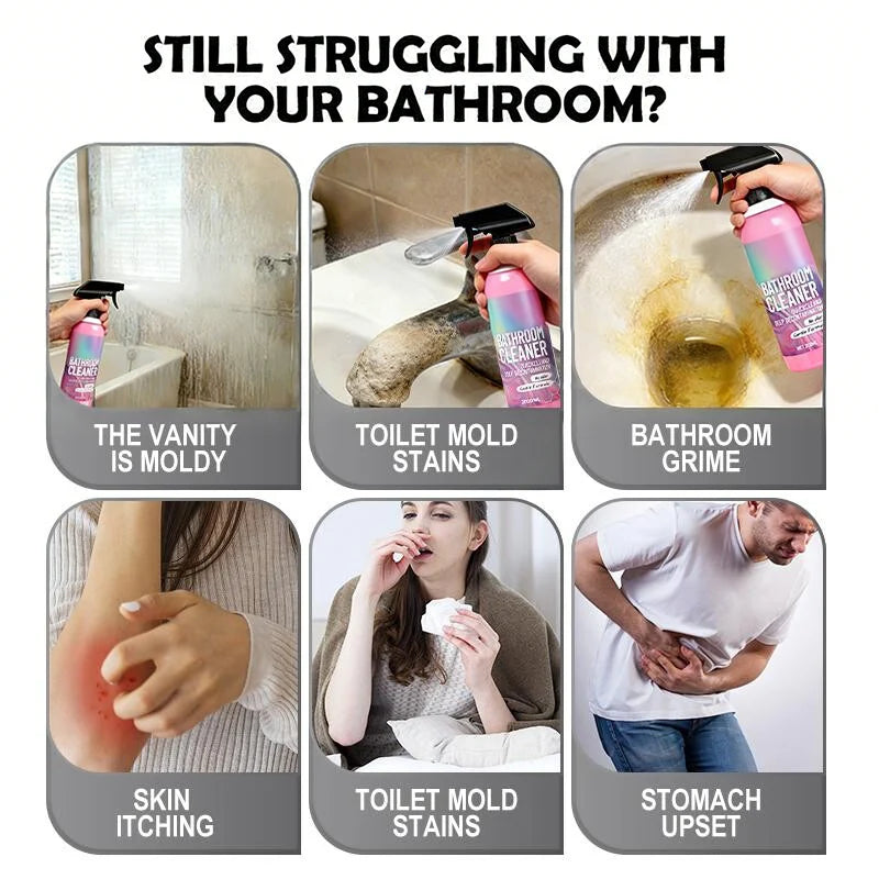 ✨ Bathroom Cleaner: Sparkle in Seconds, No Harsh Fumes✨
