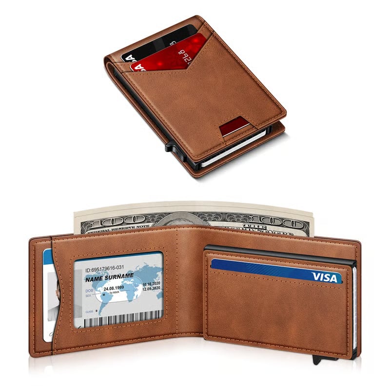 🔥 Men's RFID Minimalist Bifold Wallet