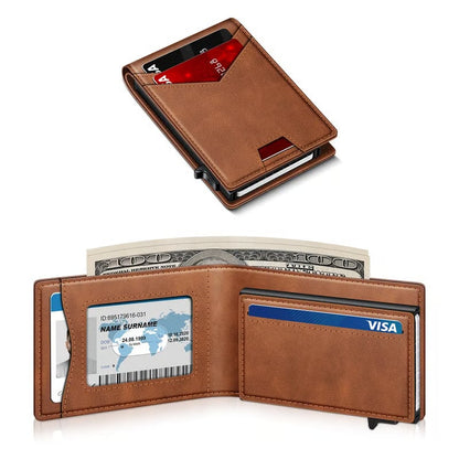 🔥 Men's RFID Minimalist Bifold Wallet