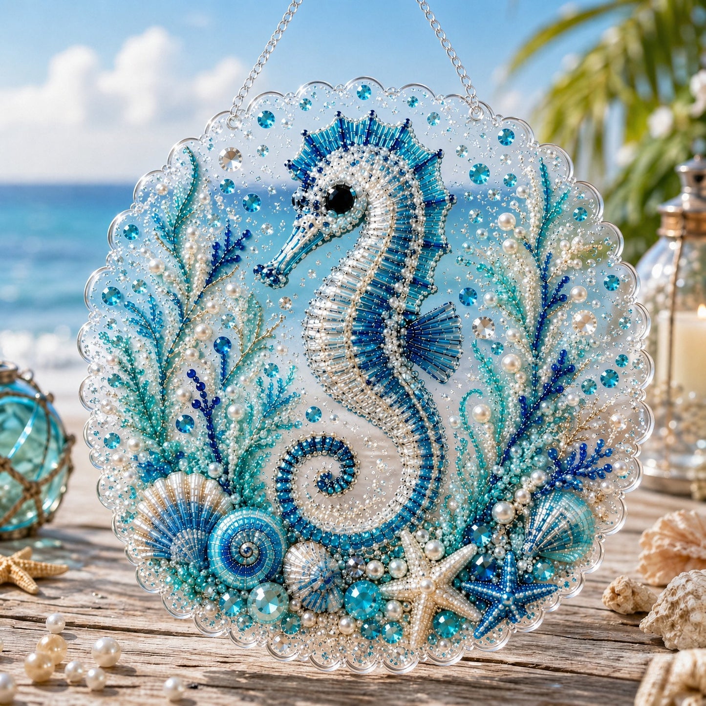 🌊Ocean Pearl Art DIY Hanging Ornament Kit