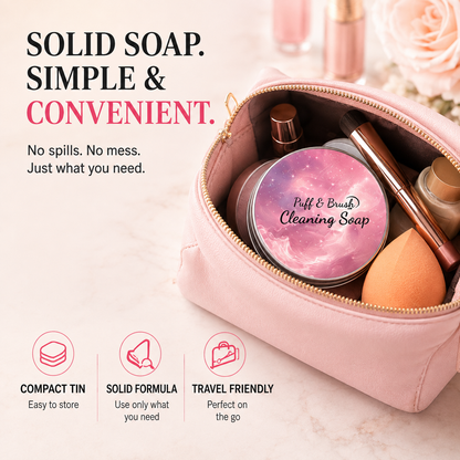 Makeup Brush Cleaner Soap – Deep Cleaning Solid Cleanser
