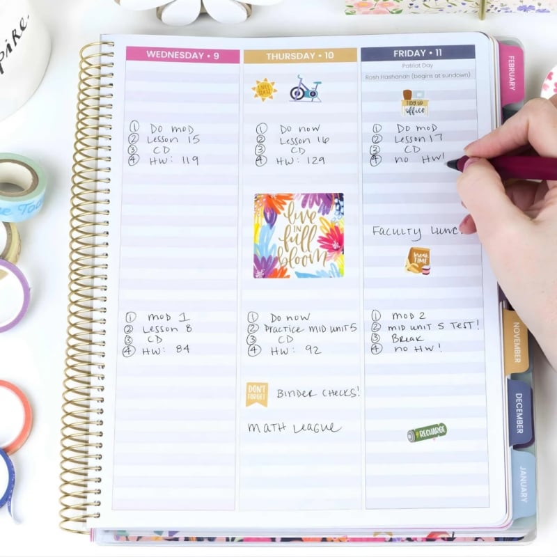 📚🧑‍🏫 2026-27 Teacher Planner | Interchangeable Cover (✨Hardcover)