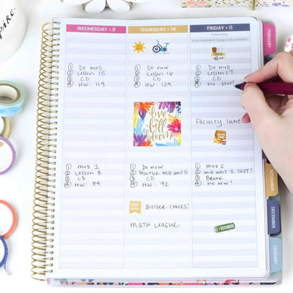 📚🧑‍🏫 2026-27 Teacher Planner | Interchangeable Cover (✨Hardcover)
