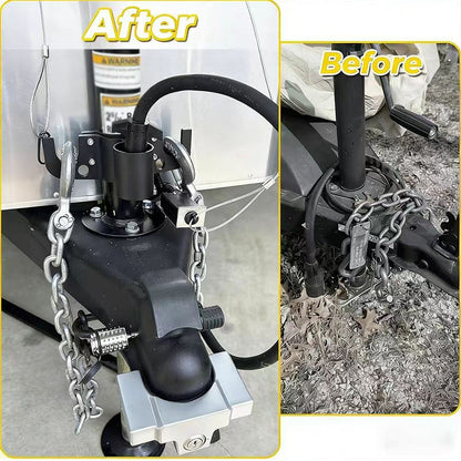 🔥2026 Aluminum RV Towing Chain Organizer & 7-Way Plug Holder ( RV Camper Accessories )