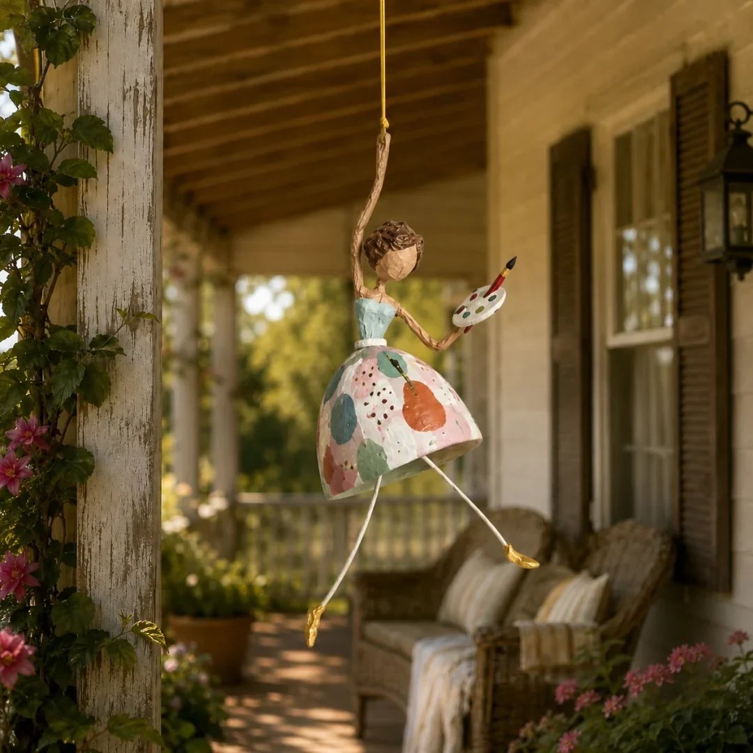 💃🌸 Let Your Space Dance — Whimsical Dancing Lady Hanging Ornament (📦Buy 2 Free Shipping)