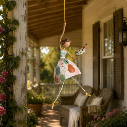 💃🌸 Let Your Space Dance — Whimsical Dancing Lady Hanging Ornament (📦Buy 2 Free Shipping)