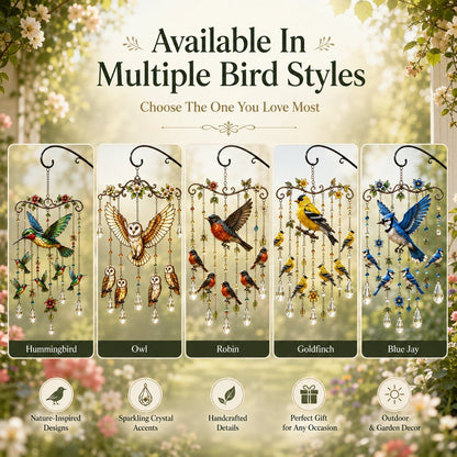 🐦🎐Last Day 49% OFF -🐦🎐 Bring Your Garden to Life! Graceful Hummingbird Wind Chime — Sparkling Suncatcher & Soothing Melodies