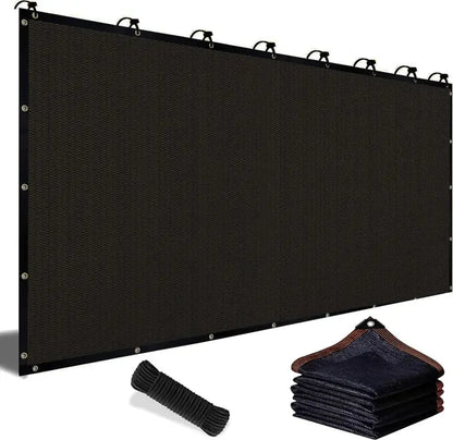 90% Blackout Cloth (Black) - 10 x 13ft UV-Resistant Shade Net with Reinforced Rivets,