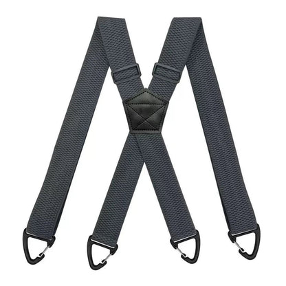 Men's X-Back Suspenders with Hook Clips