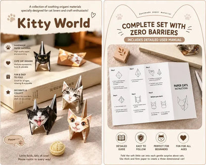 🐱Kitty World 3D Cat Origami Kit