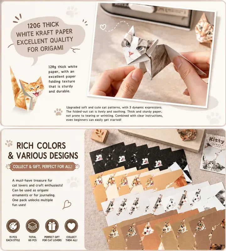 🐱Kitty World 3D Cat Origami Kit
