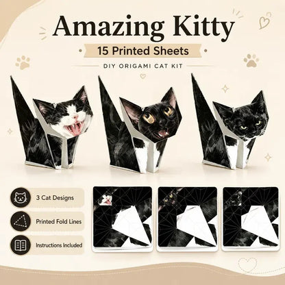 🐱Kitty World 3D Cat Origami Kit