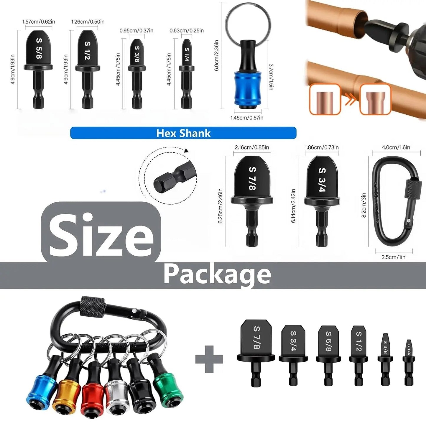 🔧 HVAC Copper Pipe Swaging Tool Set | Drill Bit Expander Kit for AC Repair
