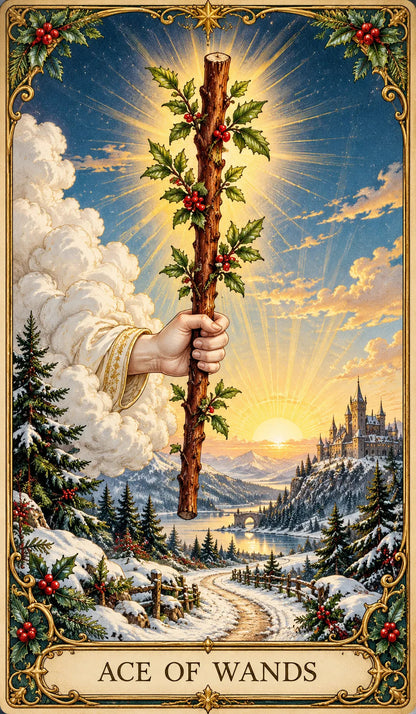🔮 Yuletide Tarot Deck | 78 Festive Cards & A Guided 12-Day Holiday Ritual🎉