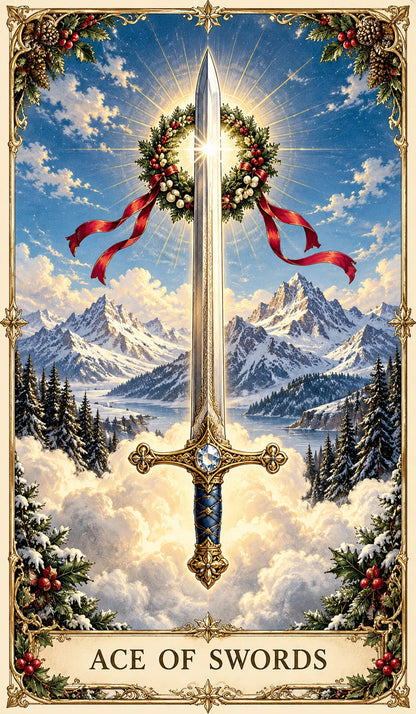 🔮 Yuletide Tarot Deck | 78 Festive Cards & A Guided 12-Day Holiday Ritual🎉