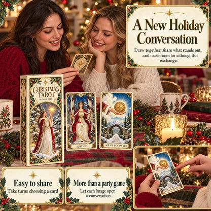 🔮 Yuletide Tarot Deck | 78 Festive Cards & A Guided 12-Day Holiday Ritual🎉