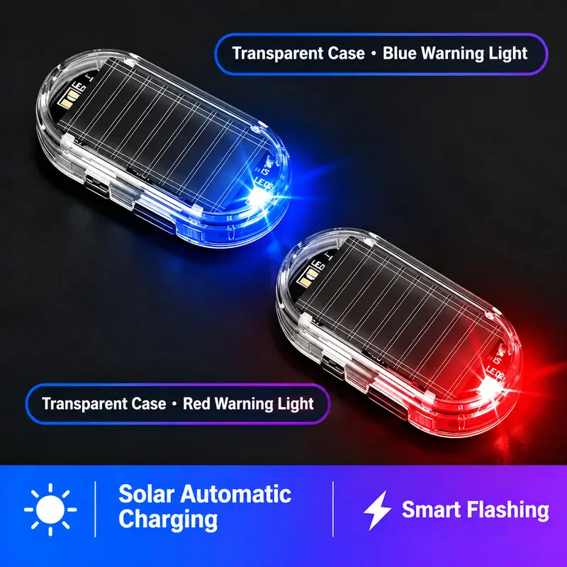 🚨 Solar Car Security Warning Light | Wireless LED Anti-Theft Visual Deterrent