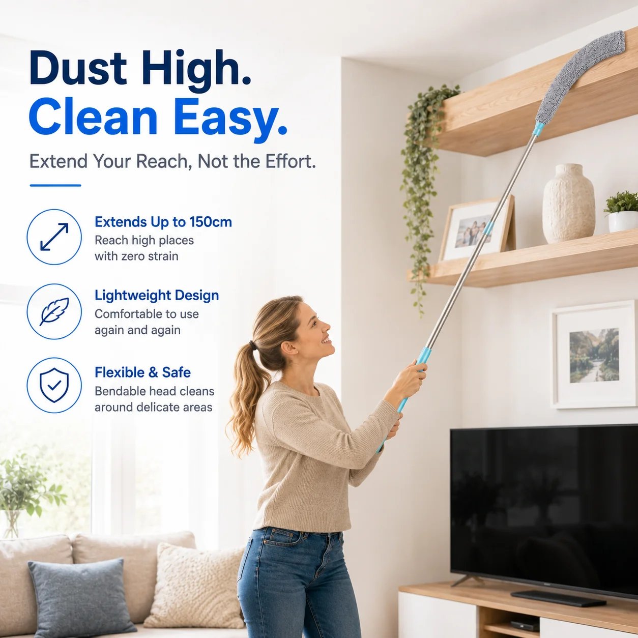 Flexible Microfiber Gap Duster – Reach Every Corner with Ease 🧹✨