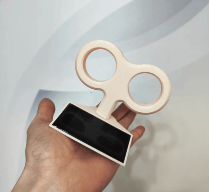 Solar-Powered Spinning Wind-Up Key Car Roof Decoration