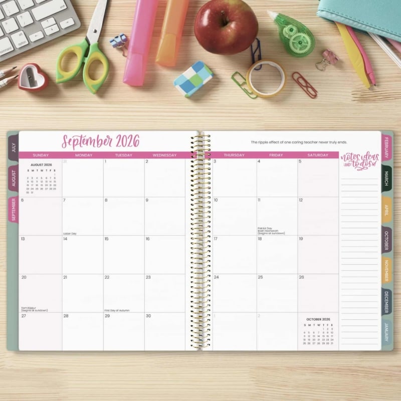 📚🧑‍🏫 2026-27 Teacher Planner | Interchangeable Cover (✨Hardcover)