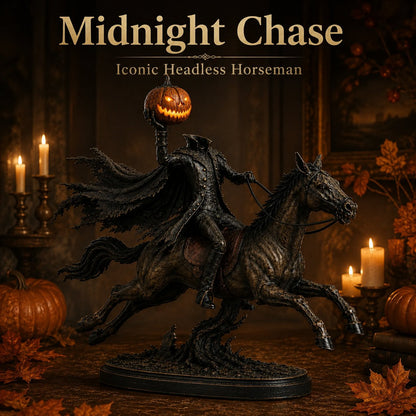 ⏰Limited Stock 60% OFF🎃🏇Midnight Chase Headless Horseman Statue