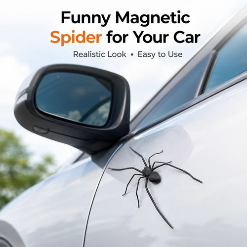 ✨5-Pack Funny Magnetic Spider Car Decor, Removable Magnet for Cars & Trucks ✅