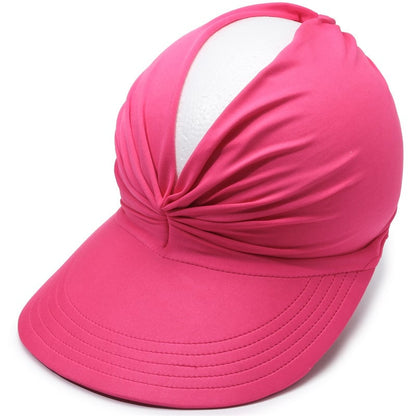 Sun Visor Ponytail Hat