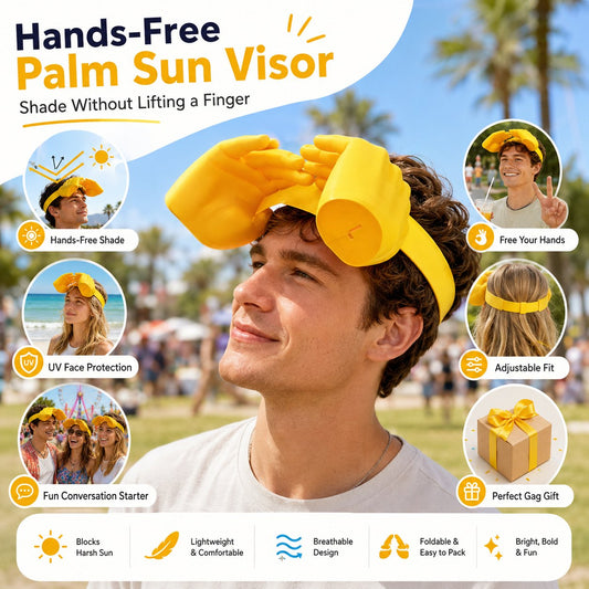 🤫Funny Headband, Quirky Headwear, Sunshade Hat, 3D Printing