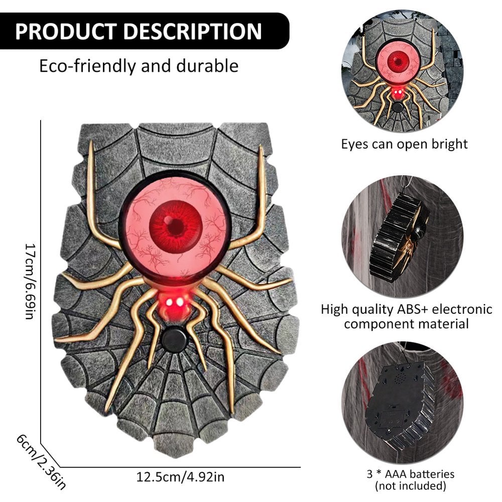 🔥 Halloween Early Discount 50% OFF🎃Halloween Spider One Eyed Doorbell