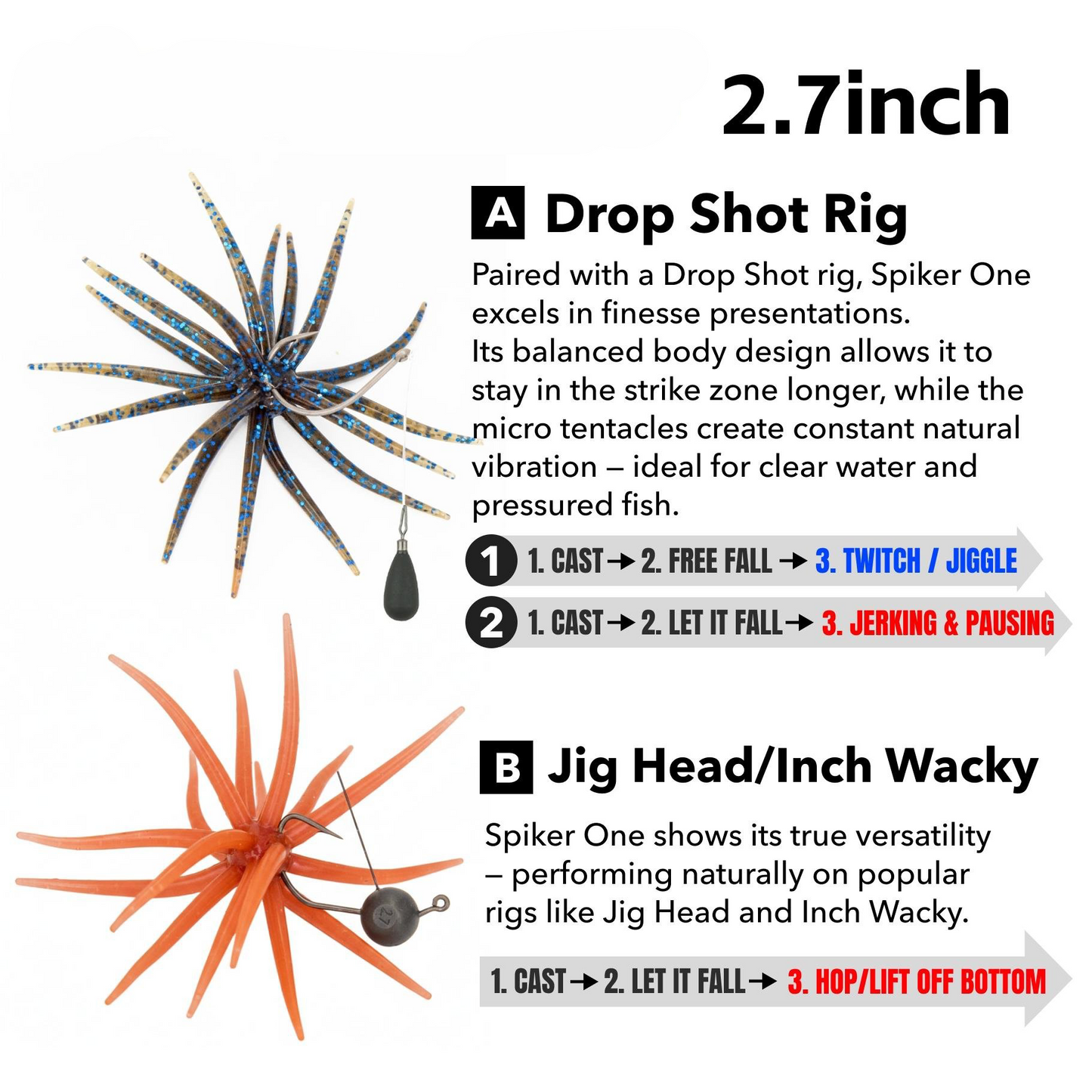 🎣2026 HOT SALE 49% OFF🐙 Tentacle Finesse Soft Plastic Lure