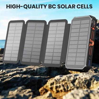 🔥 High-Capacity Solar Charger Power Bank