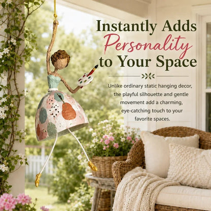 💃🌸 Let Your Space Dance — Whimsical Dancing Lady Hanging Ornament (📦Buy 2 Free Shipping)
