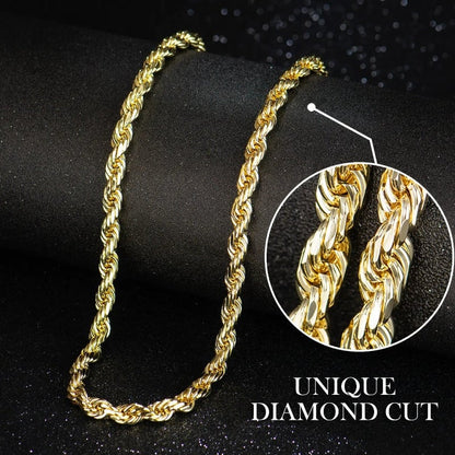 Brilliant Twisted Rope Necklace