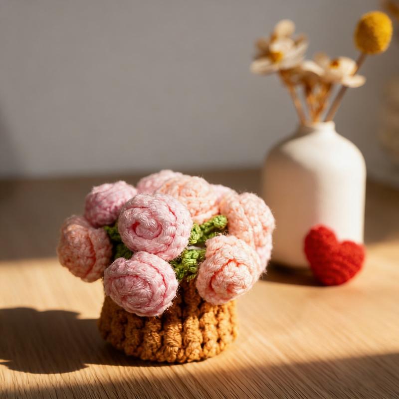 ✨Handmade Crochet Flower Bouquet Coaster