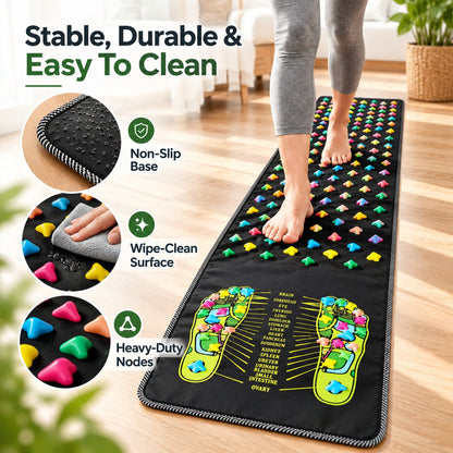 🦶 Foot Massager Mat – Experience That 'Hurts So Good' Deep Relief at Home!