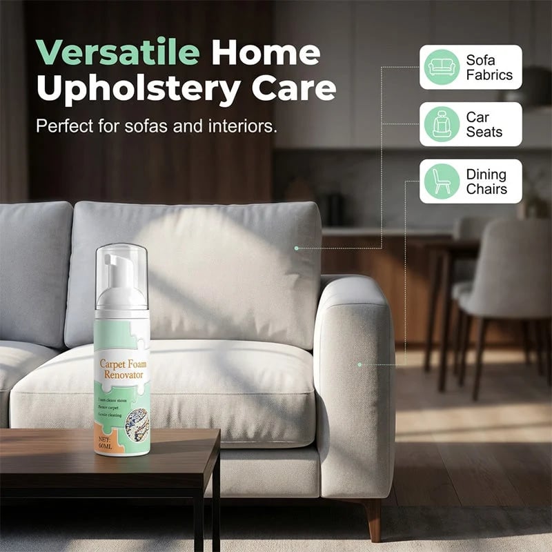 🔥BUY 1 GET A FREE🔥Waterless Carpet Foam Stain Remover with Towel